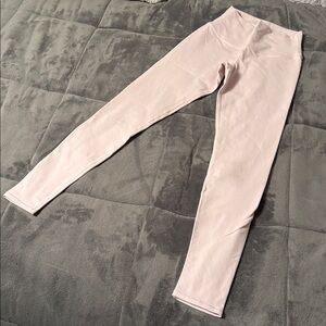 Alo Airbrush Ballet Pink Leggings Size Small